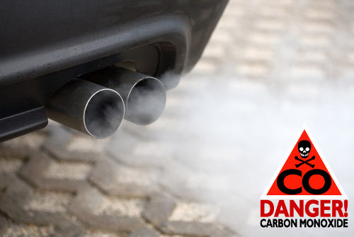 Vehicle exhaust carbon monoxide