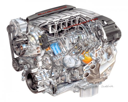 2014 Corvette engine illustration